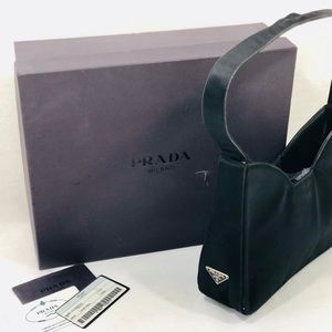 Genuine Vintage Prada Satin Shoulder Bag